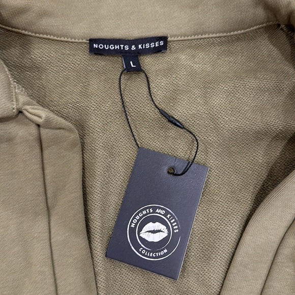 Noughts & Kisses Celina Khaki Jersey Dress - Picture 6 of 12